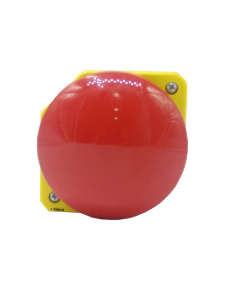 Pilz Druckknopf Frontplatte Durchmesser 90 rot - Giovenzana