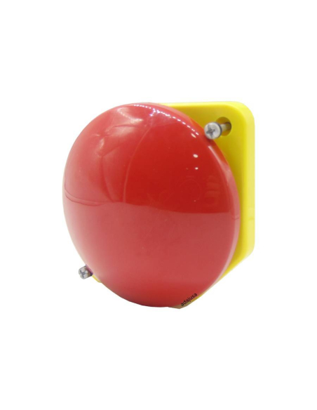 Pilz Druckknopf Frontplatte Durchmesser 90 rot - Giovenzana