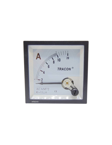 Amperemeter direkte Messung 0-10A 72x72