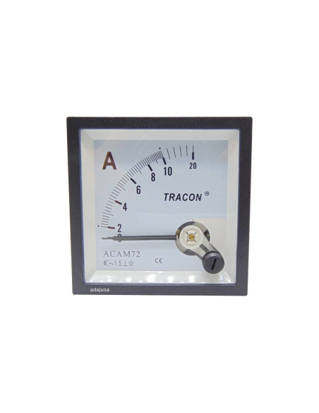 Amperemeter direkte Messung 0-10A 72x72