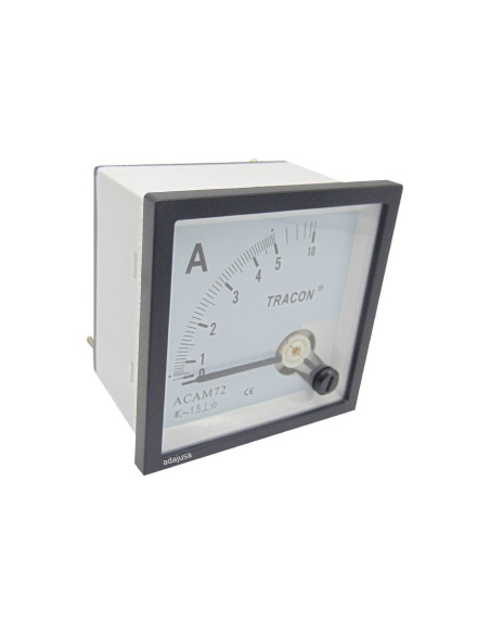 Ammeter direct measurement 0-5A 72x72
