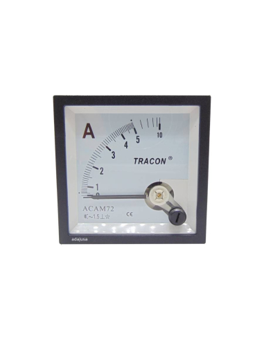 Ammeter direct measurement 0-5A 72x72