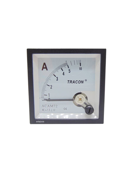Ammeter direct measurement 0-5A 72x72