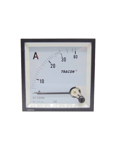 Ammeter for direct measurement 0-30A 96x96