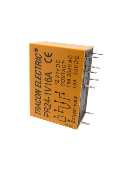 Miniaturrelais 24Vdc 1 Kontakt 16A