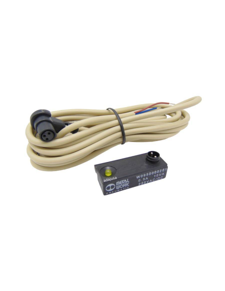 Magnetischer Reedsensor (2-Leiter) mit Stecker und Kabel - Metal Work