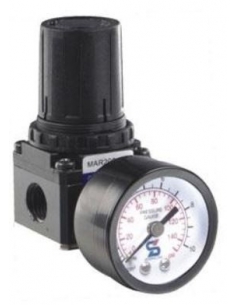 Druckregler 1/4 Metall mit Manometer - Mindman 2