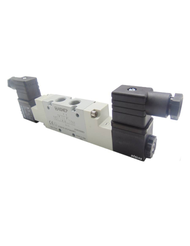 Solenoid valve 1/4 5/2 bistable 12Vdc 3W- Aignep