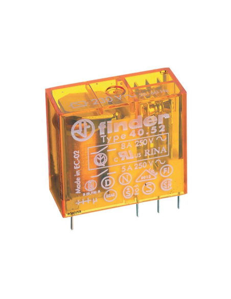 Miniaturrelais 230Vac 2 Kontakte 8A SERIE 40 - FINDER