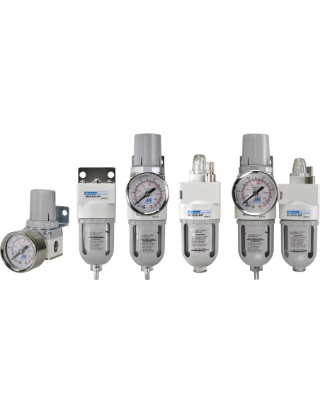 Druckregler 1/4 Metall mit Manometer - Mindman