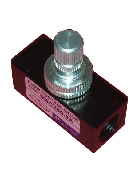 Linear 1/8 unidirectional flow regulator