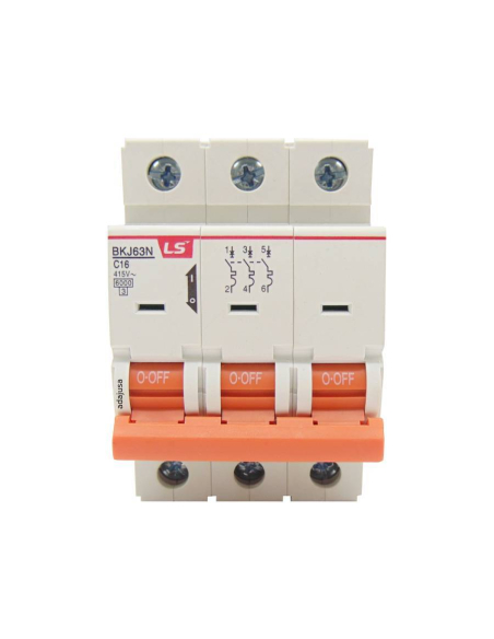 Schutzschalter 3-poliger 32A (3x32A) Kurve D - LS