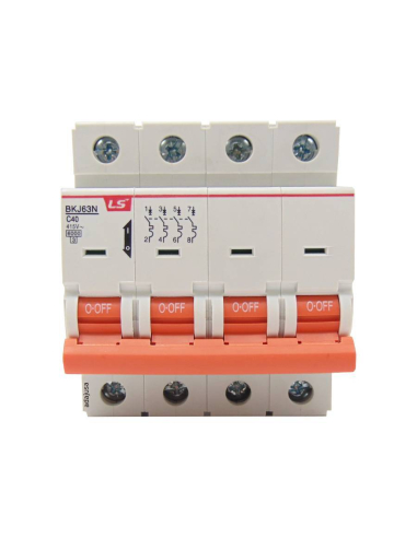 MCB circuit breaker 4 poles 6A (4x6A) Curve C - LS
