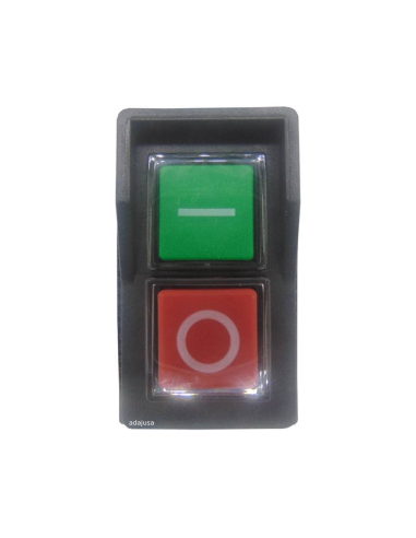 Safety on/off push button recessed with 230V coil