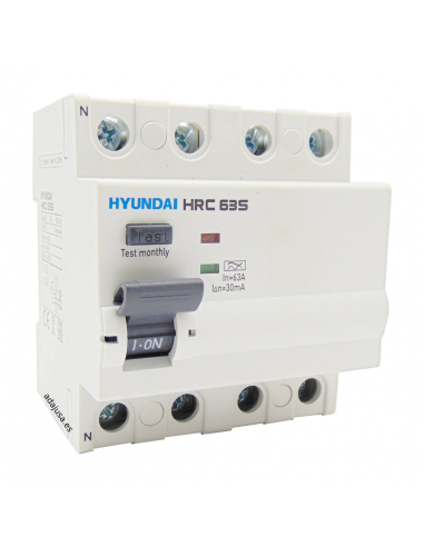 Diferencial 4 polos 63A 300mA Clase A-APR Superinmunizado - Hyundai Electric