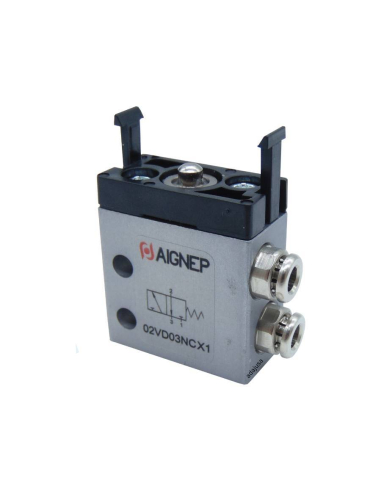Limit switch pneumatic 3/2 NO side fittings diameter 4 mm- Aignep