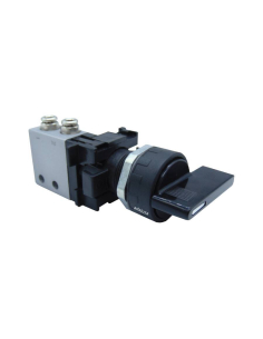 Black selector long cam 2 positions and Valve: 3/2 NC side fittings Ø 4 mm - Aignep - ADAJUSA