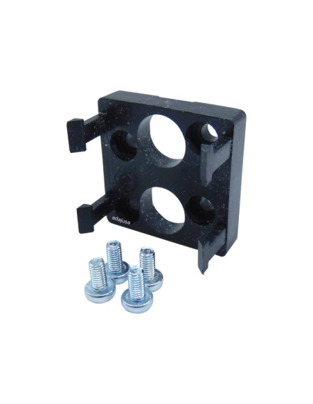 Black 3-position short cam selector switch with spring return and strut valve: 3/2 NC side fittings Ø 4 mm - Aignep -