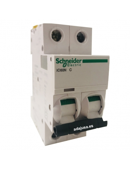 MCB circuit breaker 2 poles 25A (2x25A) IC60N C 6kA - Schneider