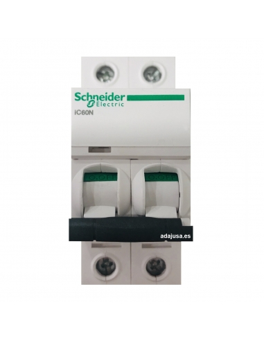 MCB circuit breaker 2 poles 25A (2x25A) IC60N C 6kA - Schneider