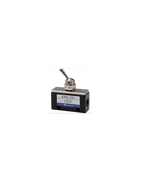 Pneumatic switch lever 1/8-3/2 NC - Mindman - ADAJUSA