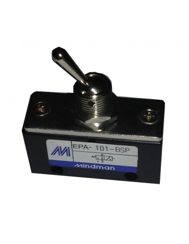 Pneumatic switch lever 1/8-3/2 NC - Mindman - ADAJUSA