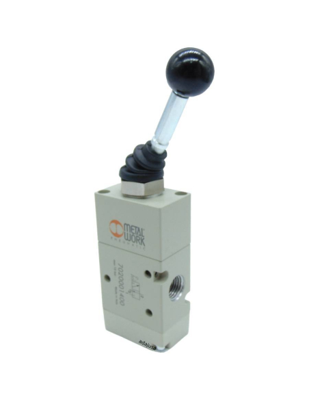 Manual lever valve 1/4 3 way 2 fixed positions front lever Metal Work | ADAJUSA | price