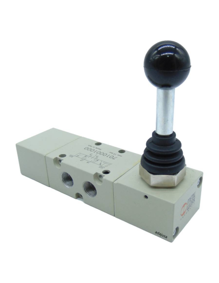 Manual valve 1/8 5/3 monostable lever 7010001000 MAV25LESCC Metal Work | Price adajusa.com.com.'