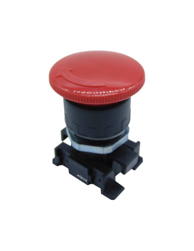 Emergency mushroom-head button with lock Valve:...