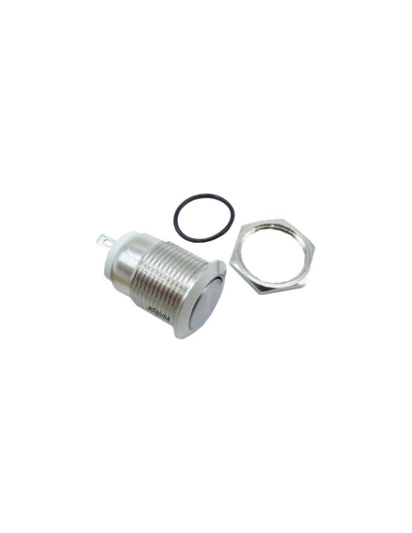 Anti-Vandalismus-Druckknopf Ø12 mm 1 NA aus vernickeltem Messing