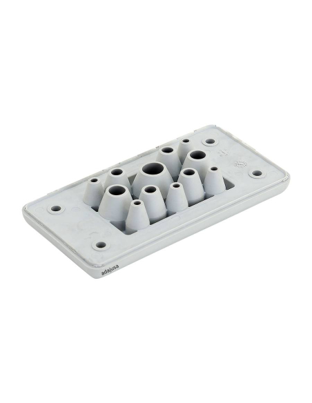 EKBV-10 Kabeleinführungsplatte mit 12 Eingängen für TFE-Metallschränke | ADAJUSA | Preis