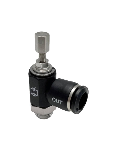 Einweg- Regler mit 1/8"-Zylindergewindeknopf, Rohrdurchmesser 8" für Technopolymerzylinder - Aignep