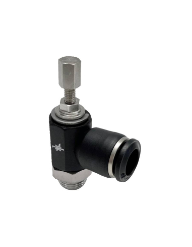 Bidirectional adjustable Regulator with 1/8" cylindrical thread knob, 8" diameter, technopolymer - Aignep