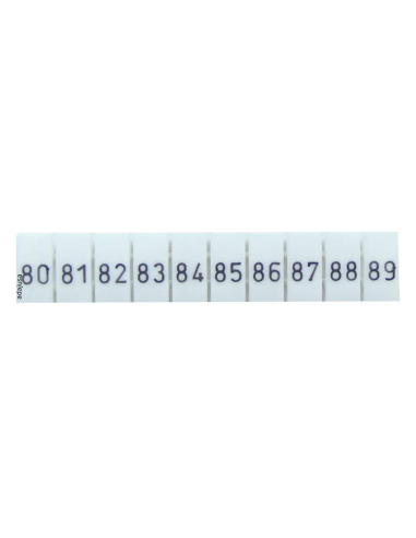 Streifen mit 10 Markierungen für Klemmen 80-89 der TSKA-Serie
