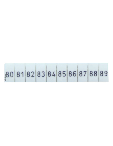 Strip of 10 markers for terminals 80-89 TSKA Series