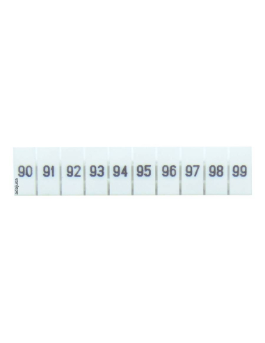 Streifen mit 10 Markierungen für Klemmen 90-99 der TSKA-Serie