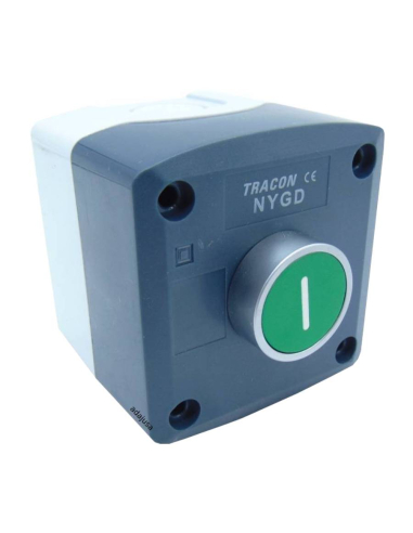 Box with gear push button with complete "I" inscription - NYG Series