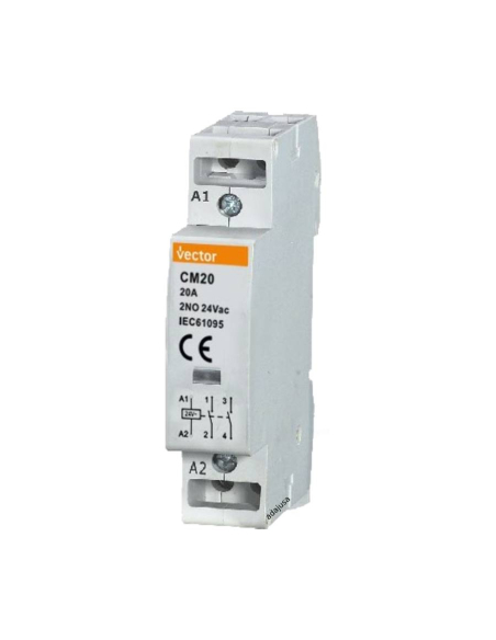 Modular contactor 20A 2Poles open 24Vac