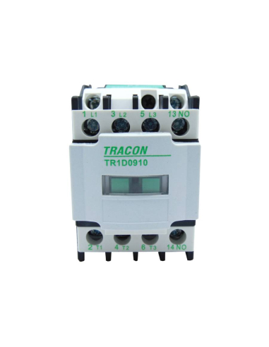Three-phase contactor 12A 24Vdc open auxiliary...