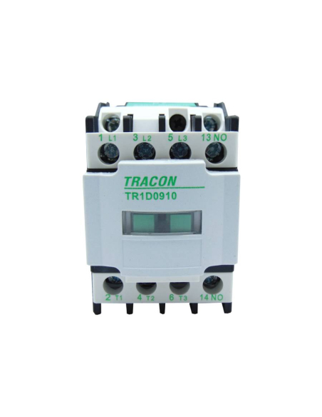 Three-phase contactor 12A 24Vdc open auxiliary contact NA TR1D Series