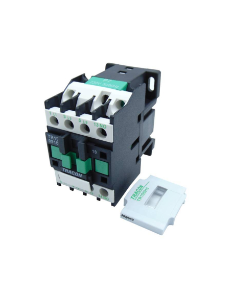 Three-phase contactor 12A 24Vdc open auxiliary contact NA TR1D Series
