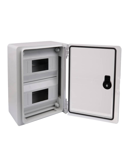 Schrank 280 x 210 x 130 mm großes ABS-  mit transparenter Tür und Frontchassis der TME-Serie