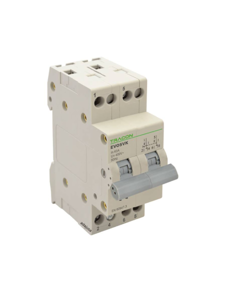 Modulare core switch 2-polig 63A - Tracon