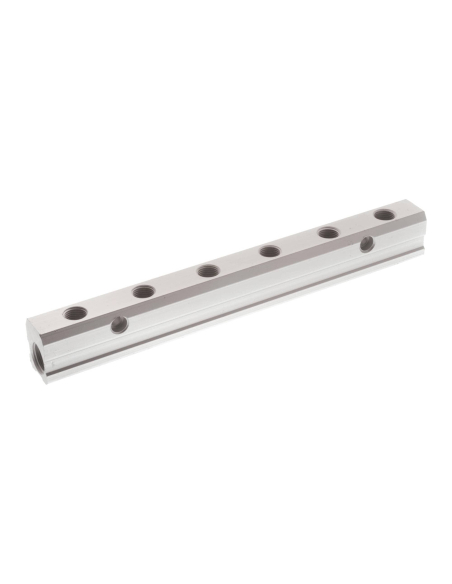 Double distributor 2 1/4 inputs - 8 1/8 outputs in aluminum - Aignep