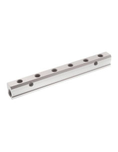 Double distributor 2 3/8 inputs - 12 1/4 outputs in aluminum - Aignep | ADAJUSA