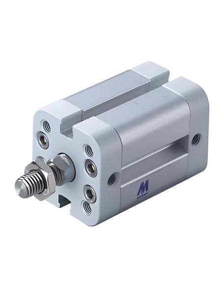 Compact pneumatic cylinder 80x500mm double acting rod INOX ISO 21287 - Mindman