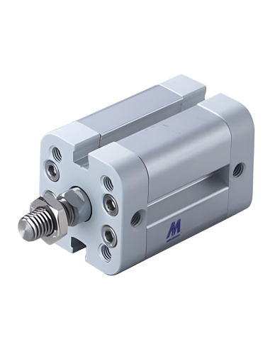 Compact pneumatic cylinder 100x30mm double acting ISO 21287 - Mindman