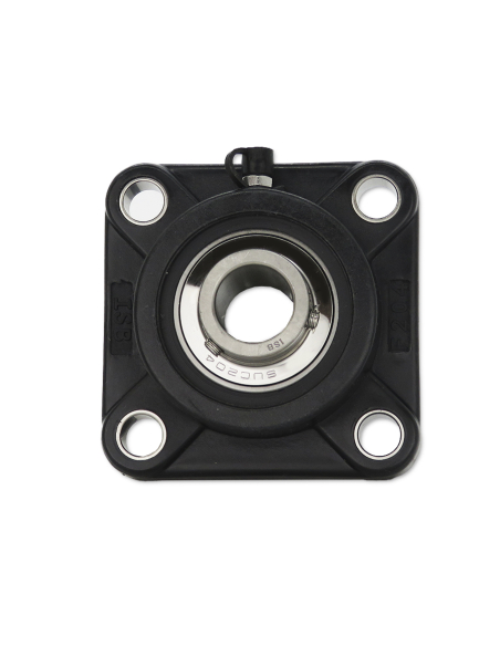 Quadratischer thermoplastischer Träger mit INOX-Lager, 20 mm Welle SSUC-204 – ISB