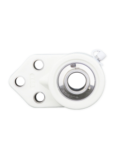 White thermoplastic self-aligning flange support UCFB207PB with stainless steel bearing SSUC-207 shaft 35mm ISB | ADAJUSA | pric