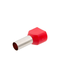 Double pre-insulated ferrule (100 units), insulated hollow ferrule for 10mm cable | ADAJUSA | price
